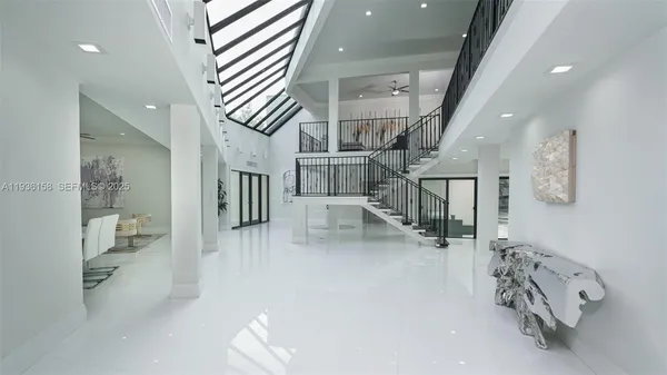 a view of entryway and livingroom