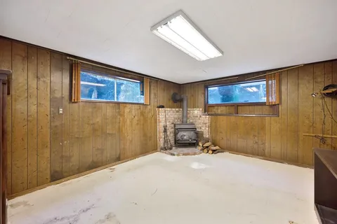 a house view with a garden space