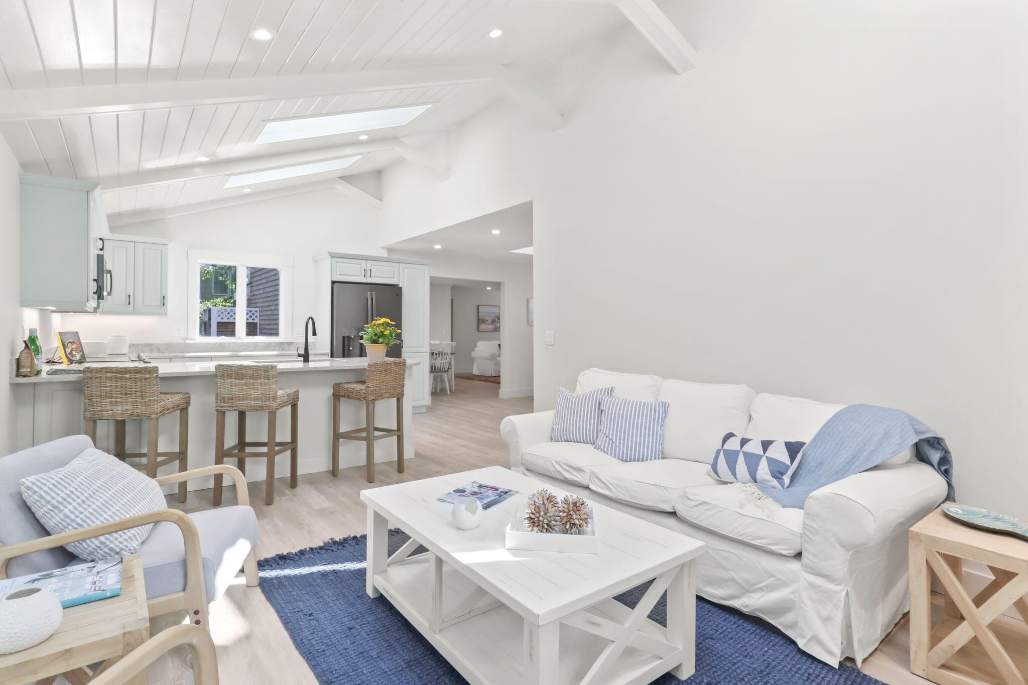 193 Northgate Road Chatham, MA 02633 - Photo 27 of 72 a living room with furniture and view of kitchen