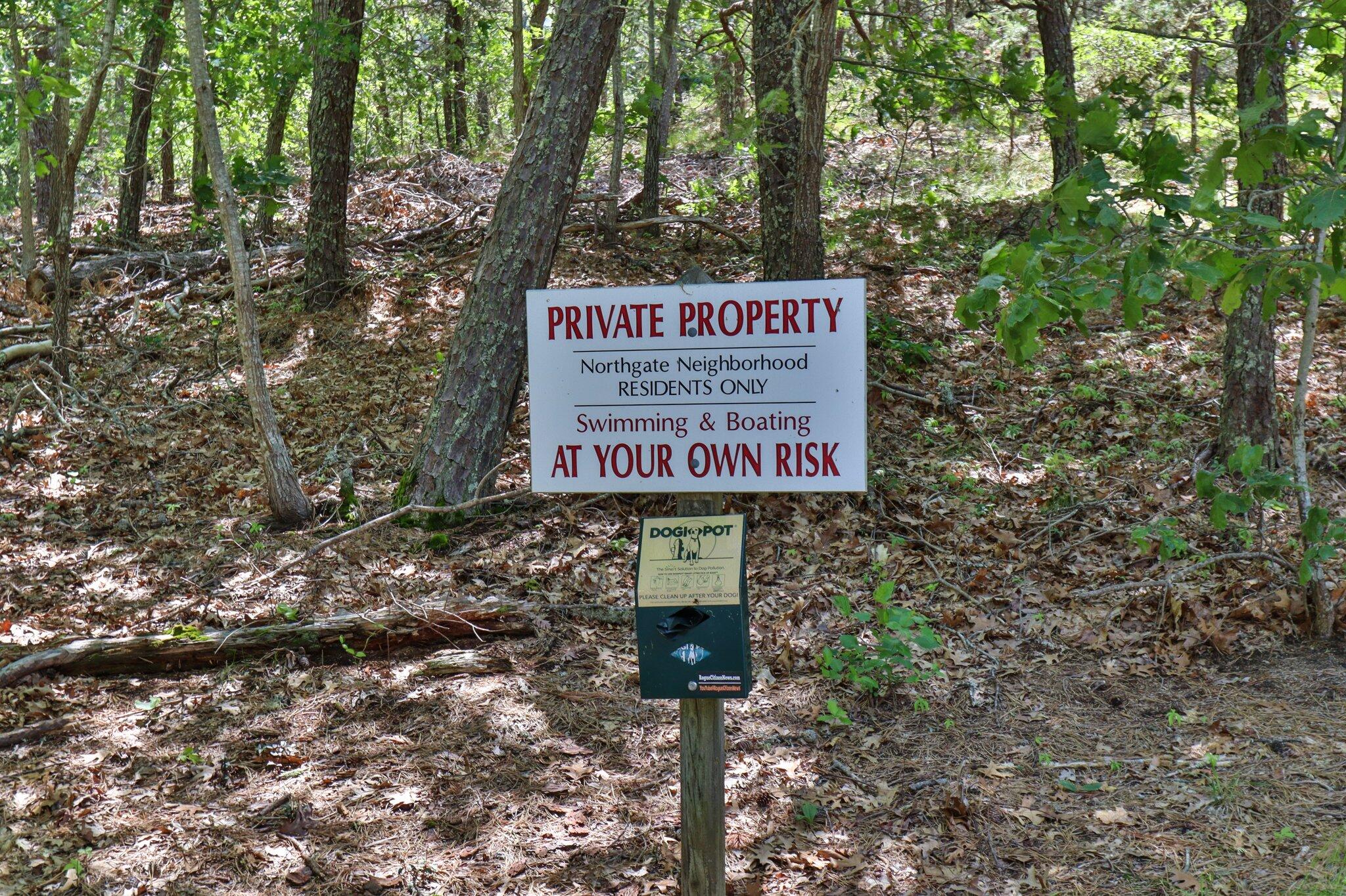 193 Northgate Road Chatham, MA 02633 - Photo 58 of 72 a sign on the side of the road