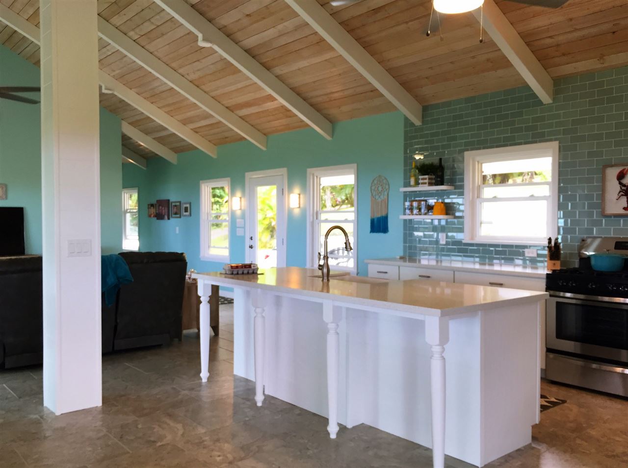 300 Hanauana Road Haiku, HI 96708 - Photo 18 of 30 a dining hall with stainless steel appliances granite countertop lots of counter top space