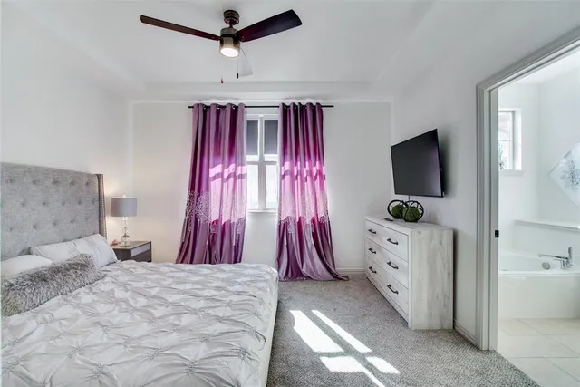 a bathroom with a sink vanity and mirror