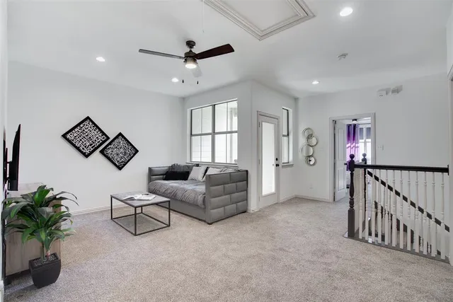 a view of a livingroom with a flat screen tv