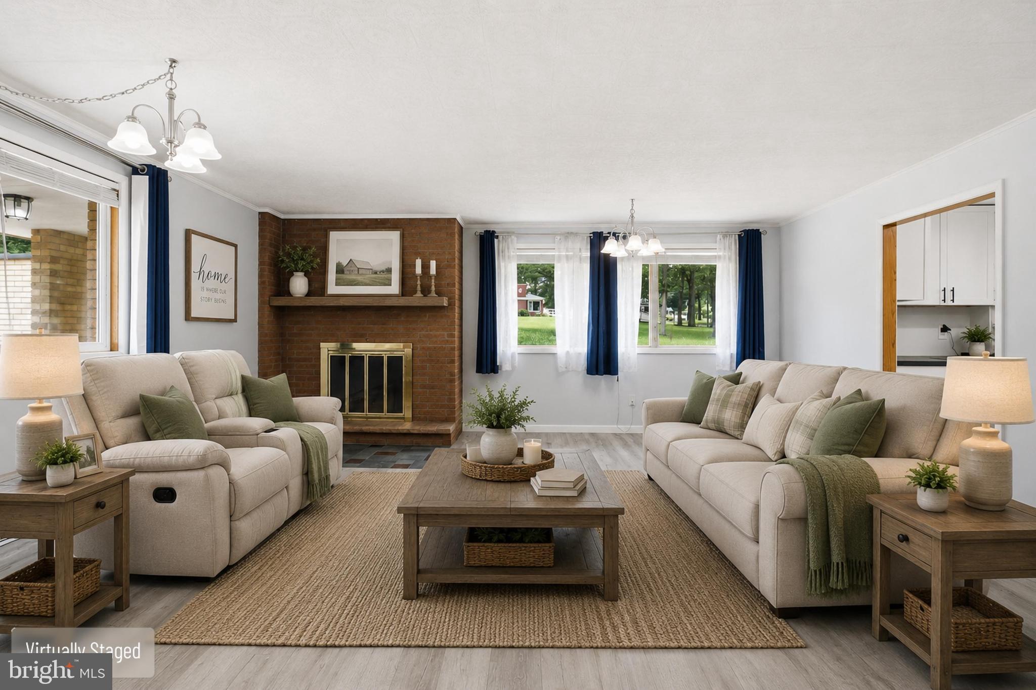 3361 Tyrone Pike Sandy Ridge, PA 16677 - Photo 12 of 53 AI Staged living room