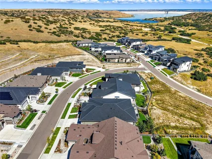 a city view with tall buildings