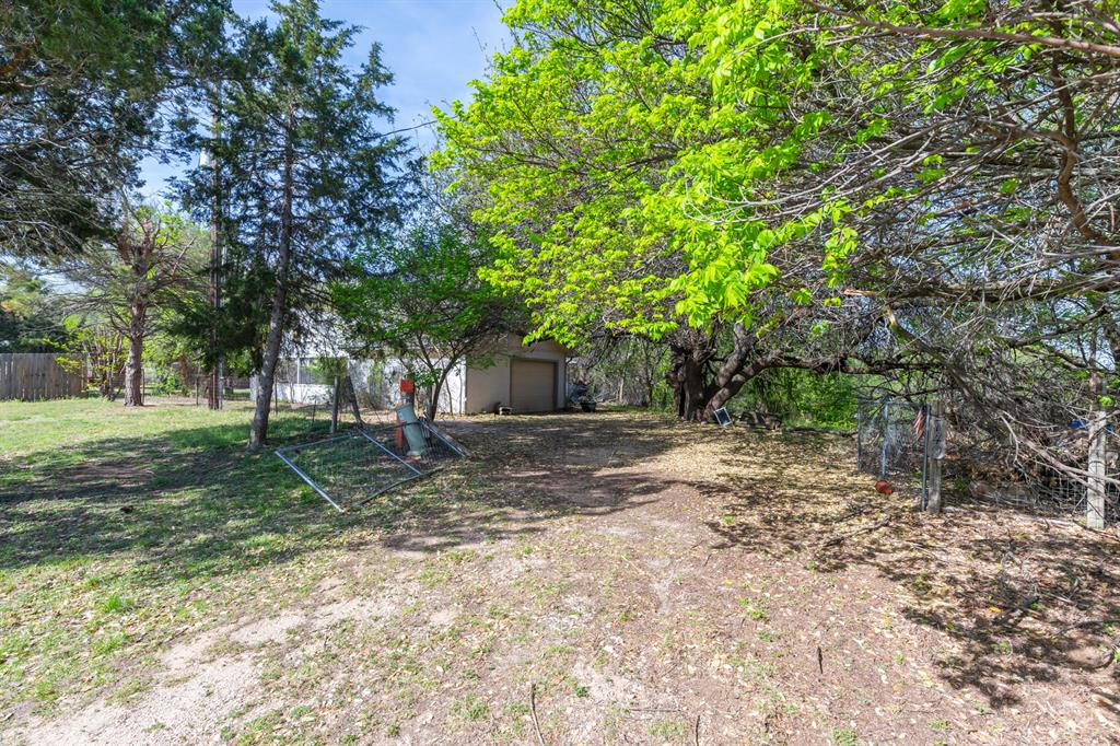 749 Cedar Street Buffalo Gap, TX 79508 - Photo 3 of 30 a view of a yard with plants and trees