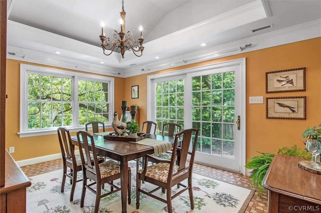 233 Ross Road Henrico, VA 23229 - Photo 7 of 48 a view of a dining room with furniture window and outside view
