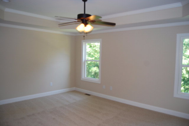 118 Laurel Ridge Forsyth, GA 31029 - Photo 8 of 21 an empty room with windows and chandelier fan