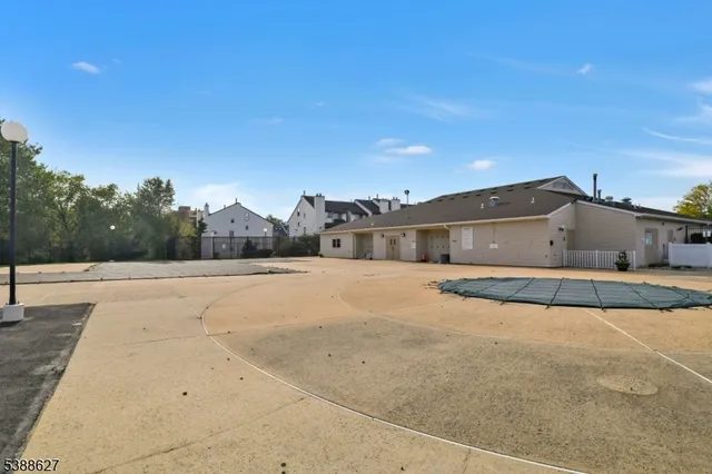 a view of a large buildings