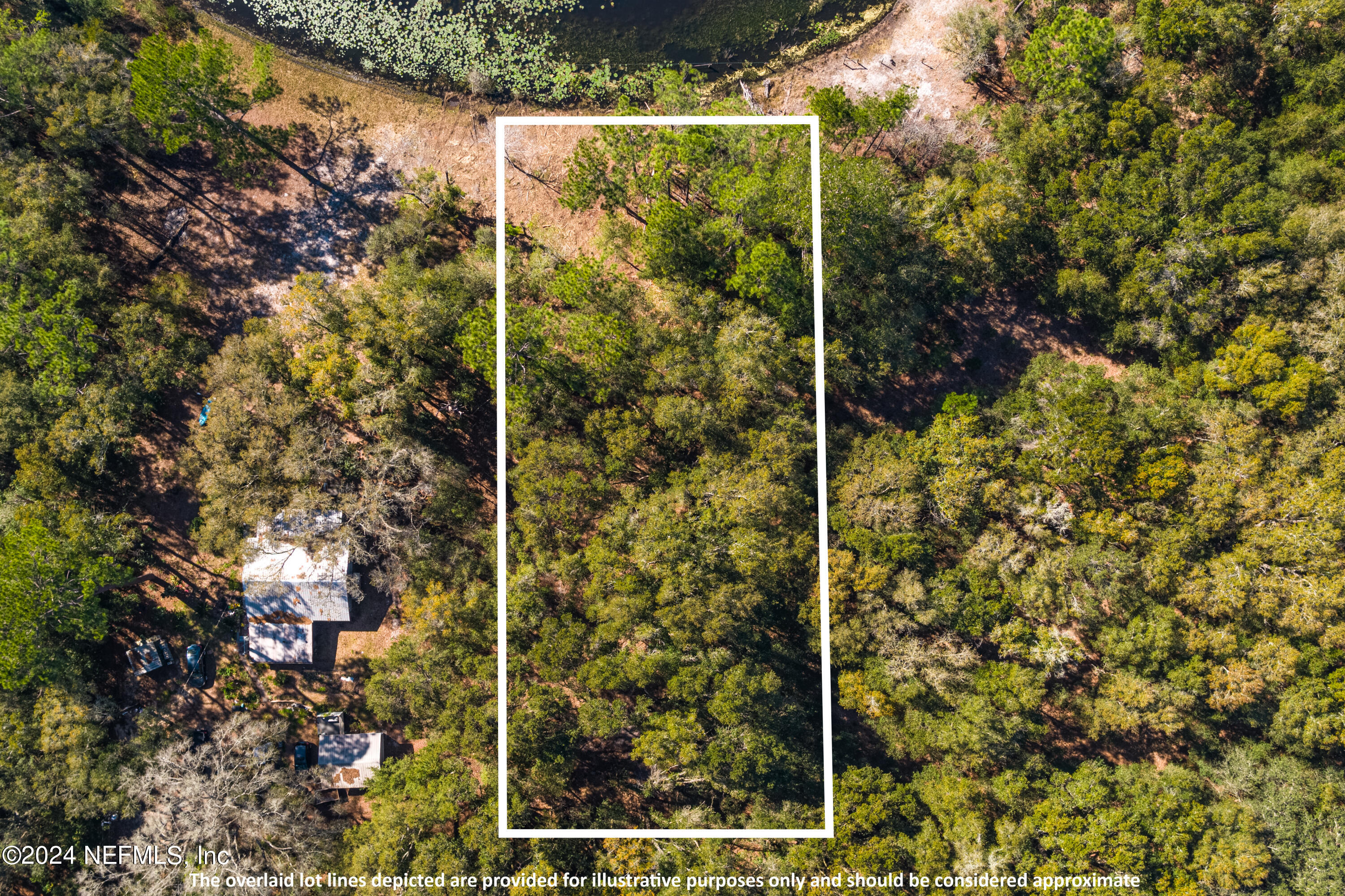 6056 County Road 214 Keystone Heights, FL 32656 - Photo 2 of 7 Aerial View with Lot Lines
