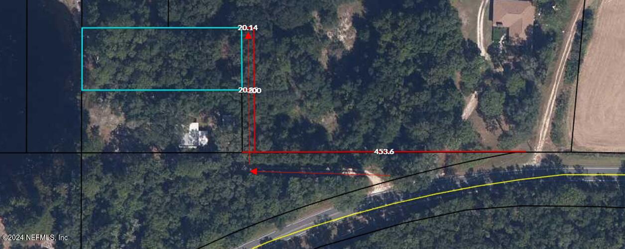 6056 County Road 214 Keystone Heights, FL 32656 - Photo 7 of 7 EASEMENT ON 6056 COUNTY ROAD with arrows