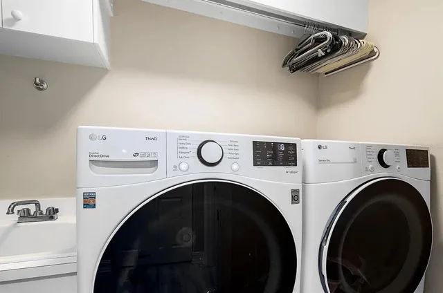 a view of a storage & utility room