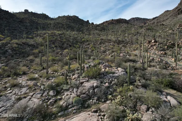 a view of a mountain in the distance