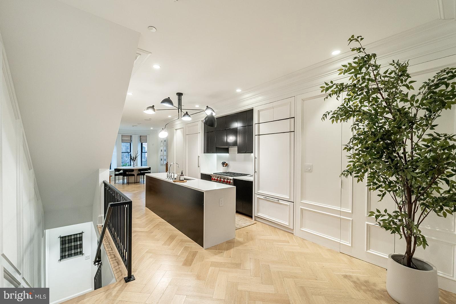 1309 R Street Northwest, Unit 1 Washington, DC 20009 - Photo 11 of 56 Beautiful kitchen with waterfall island
