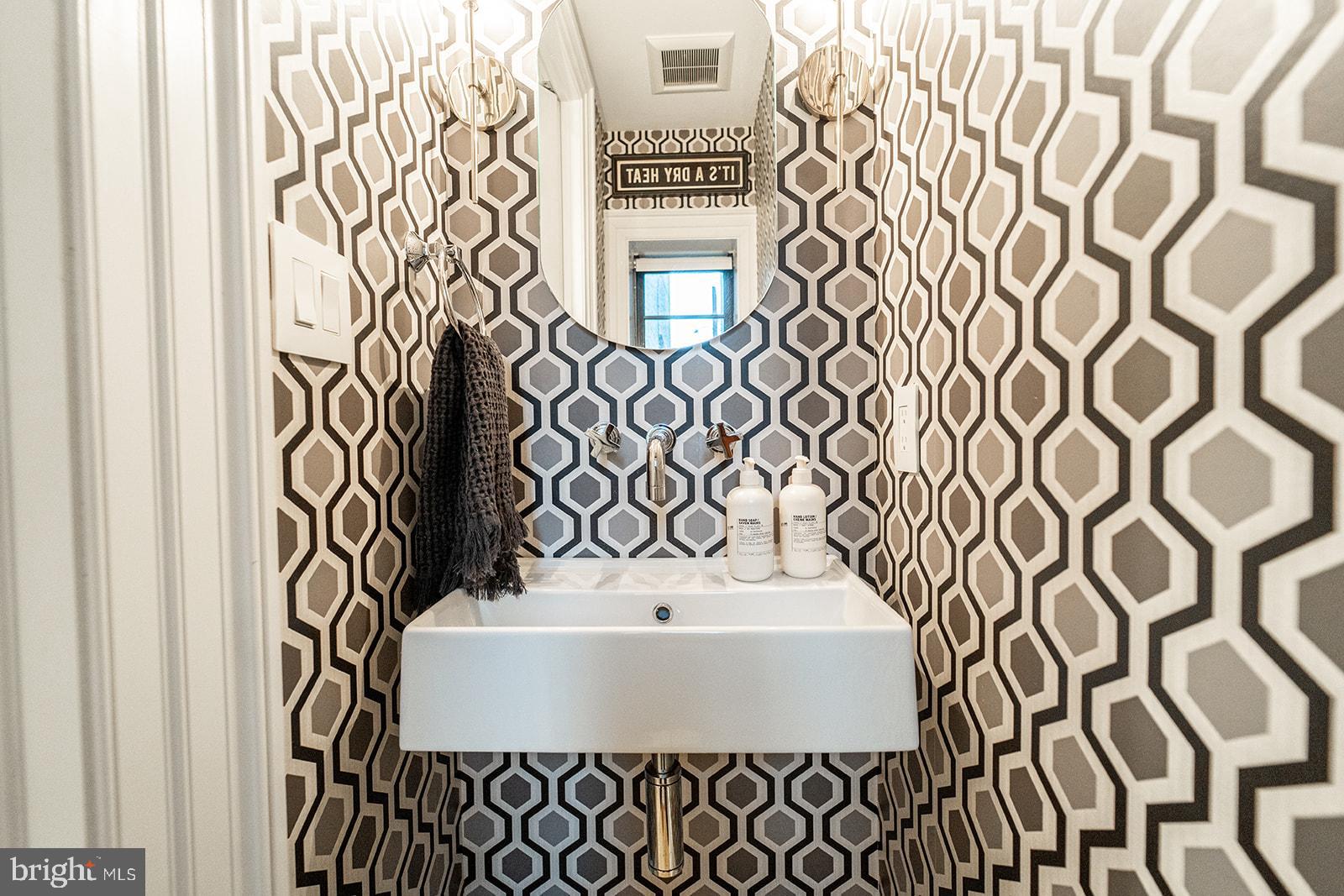 1309 R Street Northwest, Unit 1 Washington, DC 20009 - Photo 13 of 56 Main level powder room