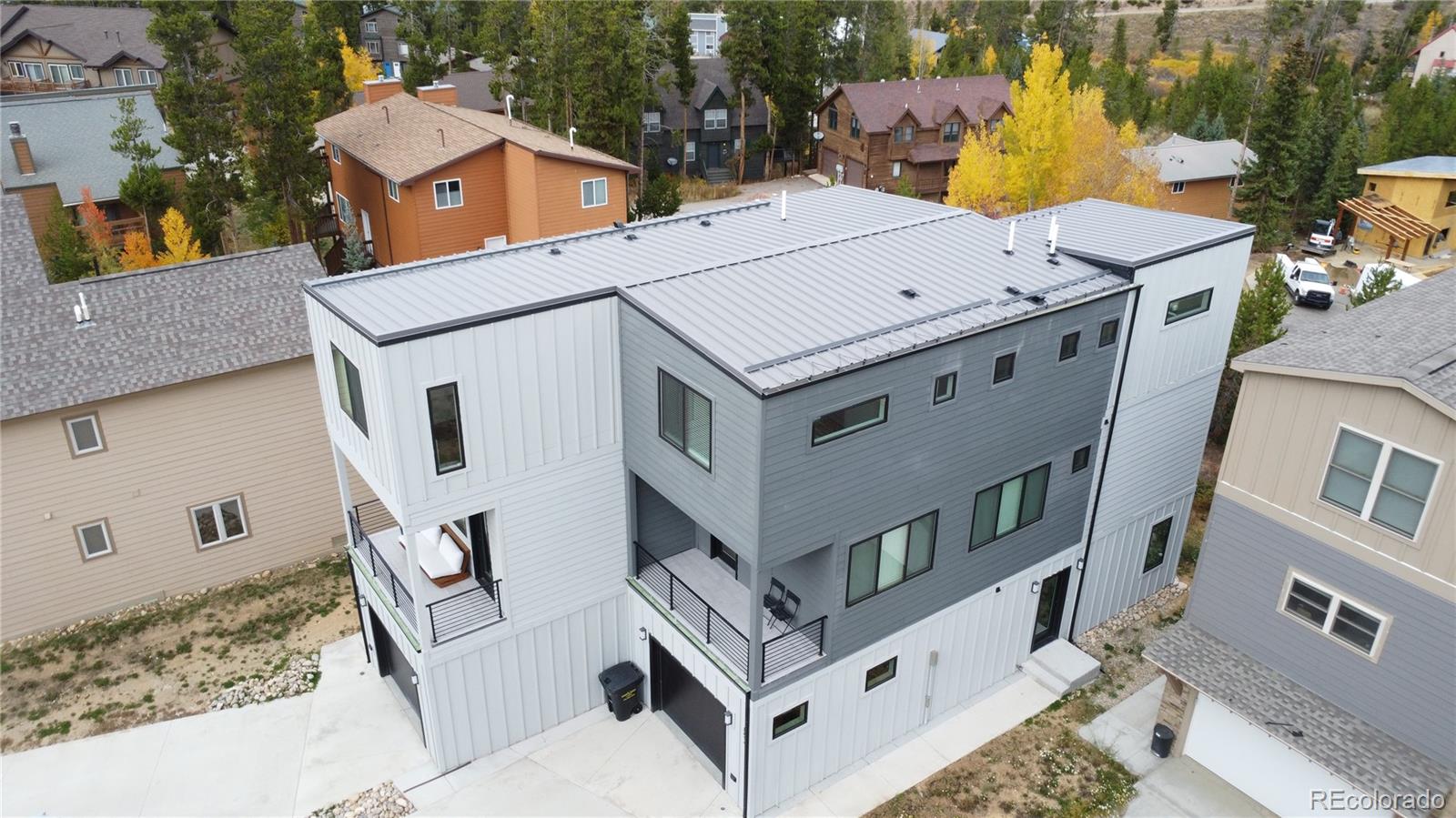 853 Ferret Lane Fraser, CO 80442 - Photo 32 of 32 a aerial view of a house with large trees