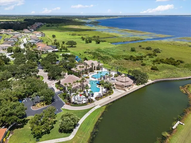 a view of a lake with a mountain