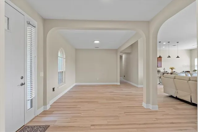 a view of a kitchen with a sink