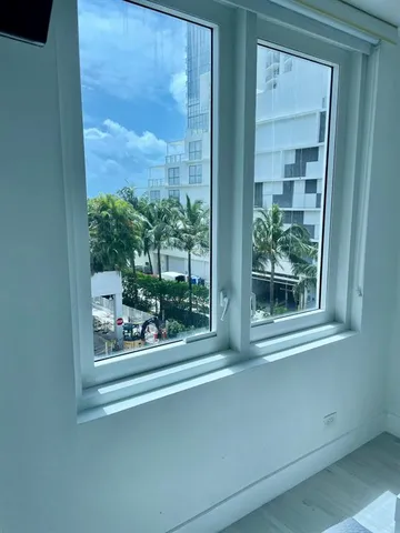 a view of a window in a room