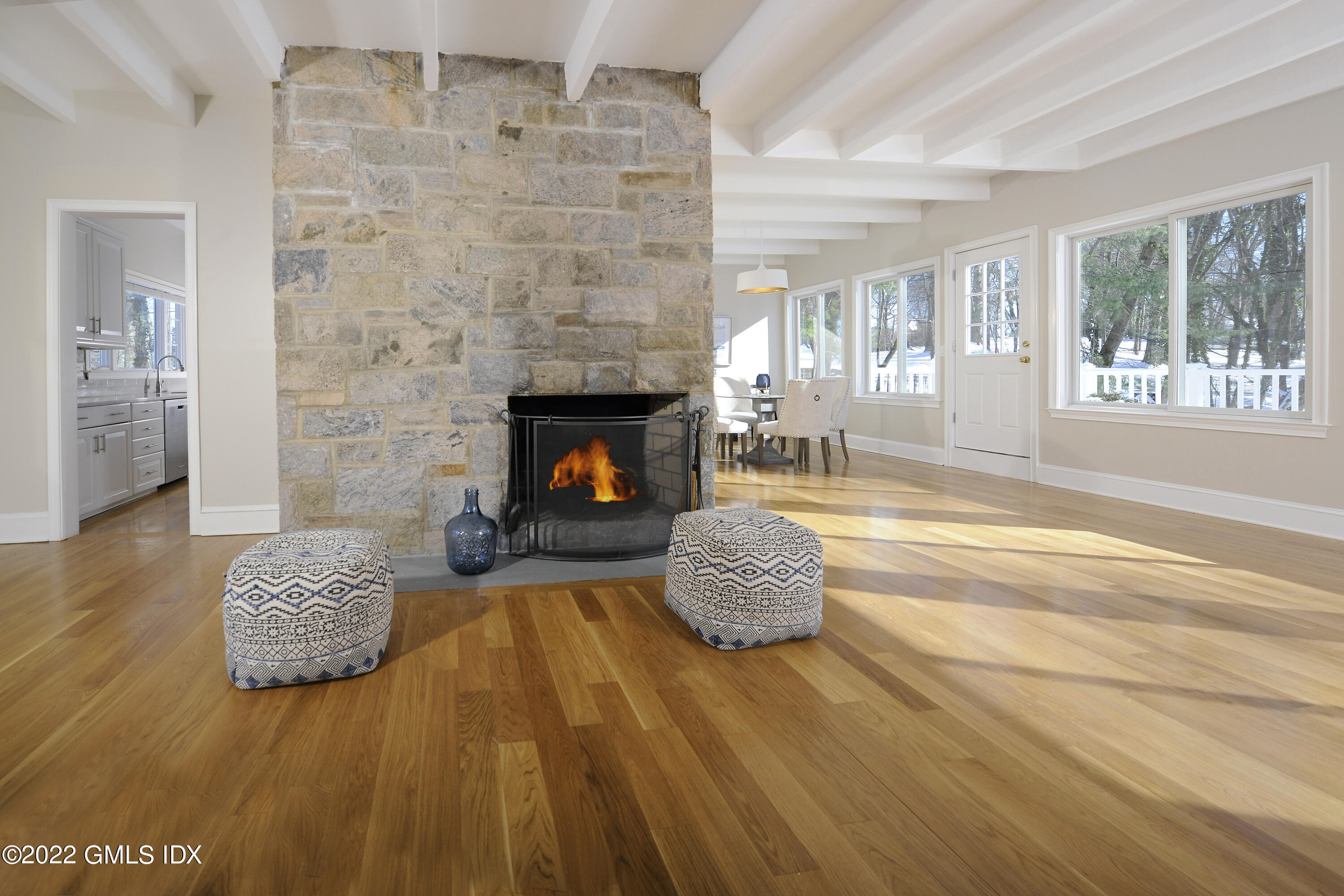 5 Anderson Road Greenwich, CT 06830 - Photo 8 of 31 a living room with furniture and a fireplace