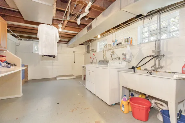 a utility room with lot of items