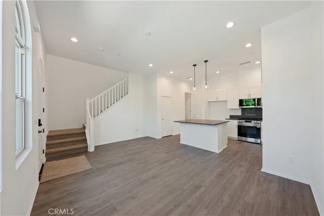 an empty room with window