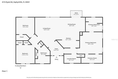 $549,950 | 4115 Ryals Road, Zephyrhills, FL 33541
