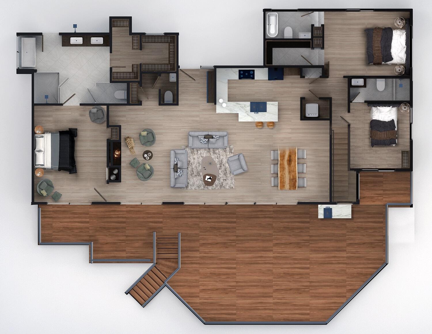 982 Jimeno Road Santa Barbara, CA 93103 - Photo 58 of 59 Upper Level Floor Plan