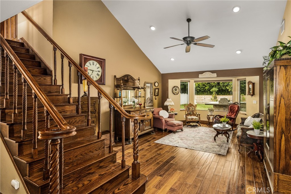 6071 Sun View Road Yorba Linda, CA 92886 - Photo 12 of 65 Wood stairs and outdoor views