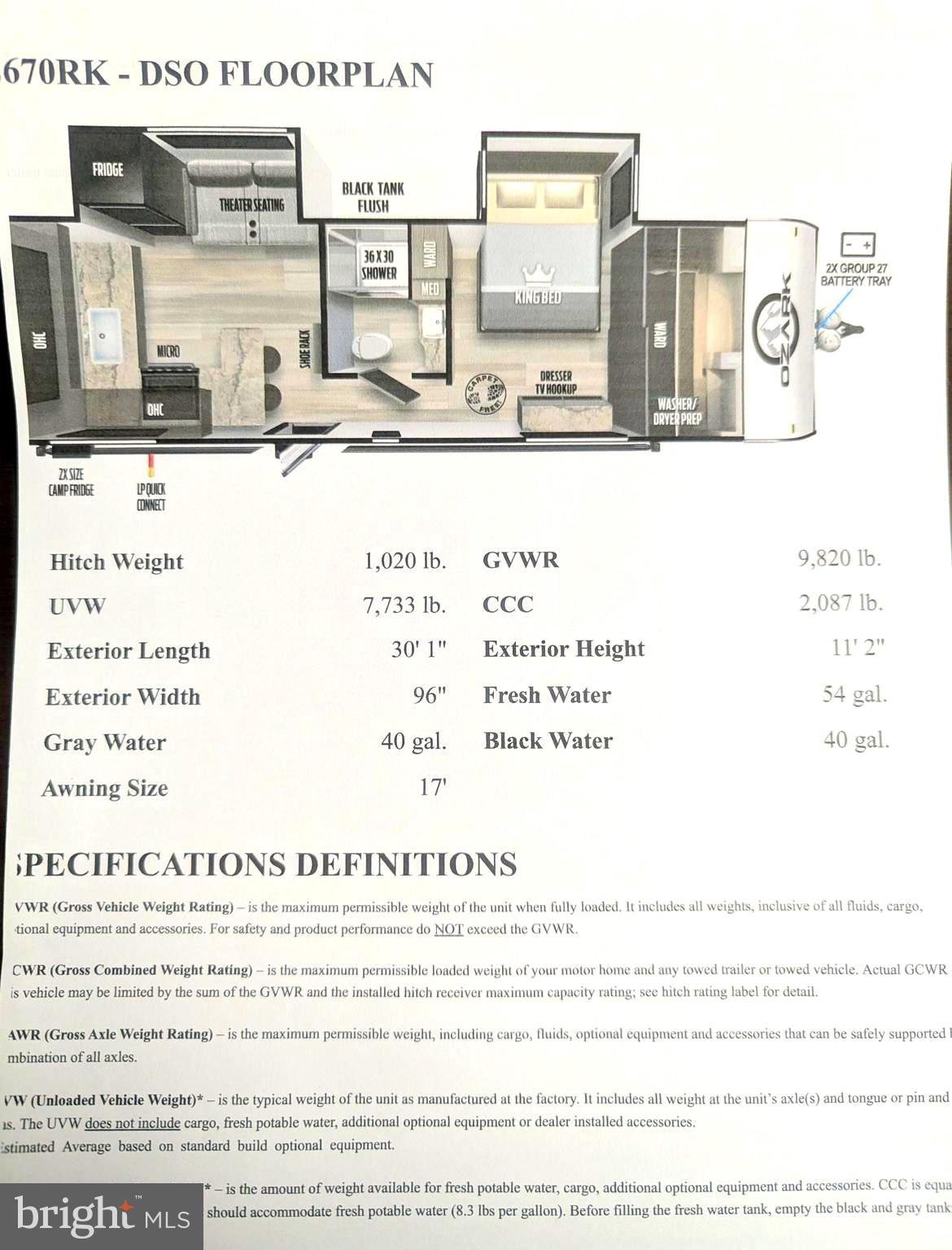 31 Animal Road Falling Waters, WV 25419 - Photo 10 of 10 Camper Floor Plan