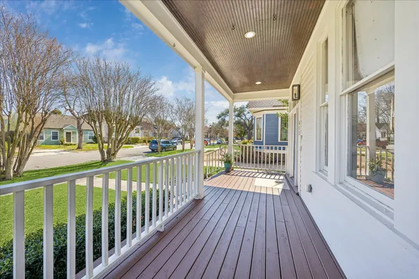 a view of a house with a porch