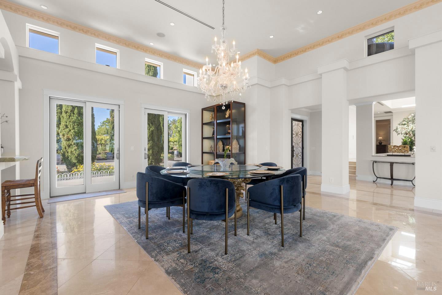 3001 Sears Point Road Sonoma, CA 95476 - Photo 18 of 52 a view of a dining room with furniture window and wooden floor