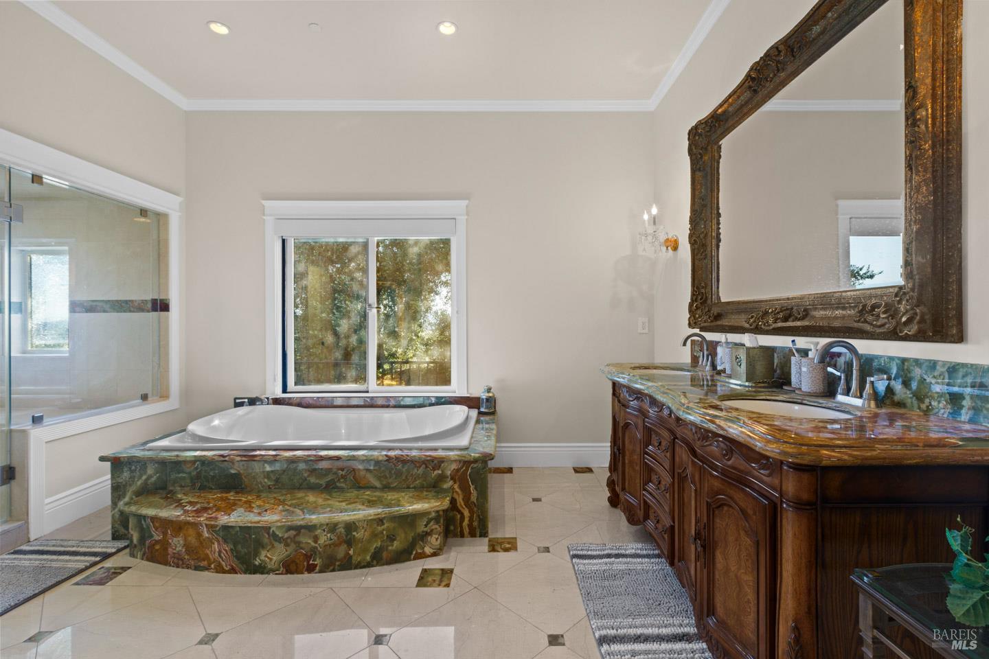 3001 Sears Point Road Sonoma, CA 95476 - Photo 24 of 52 a spacious bathroom with sink and mirror