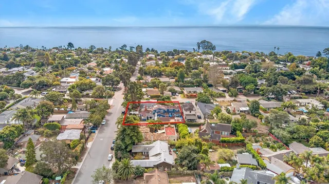 an aerial view of a city