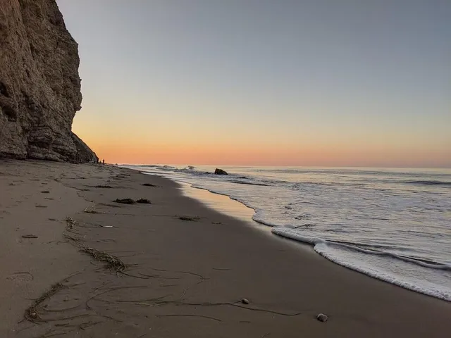 a view of an ocean beach