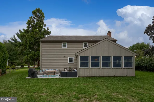 a house view with a garden space