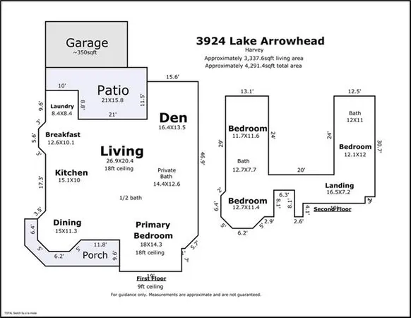 $525,000 | 3924 Lake Arrowhead Drive, Harvey, LA 70058