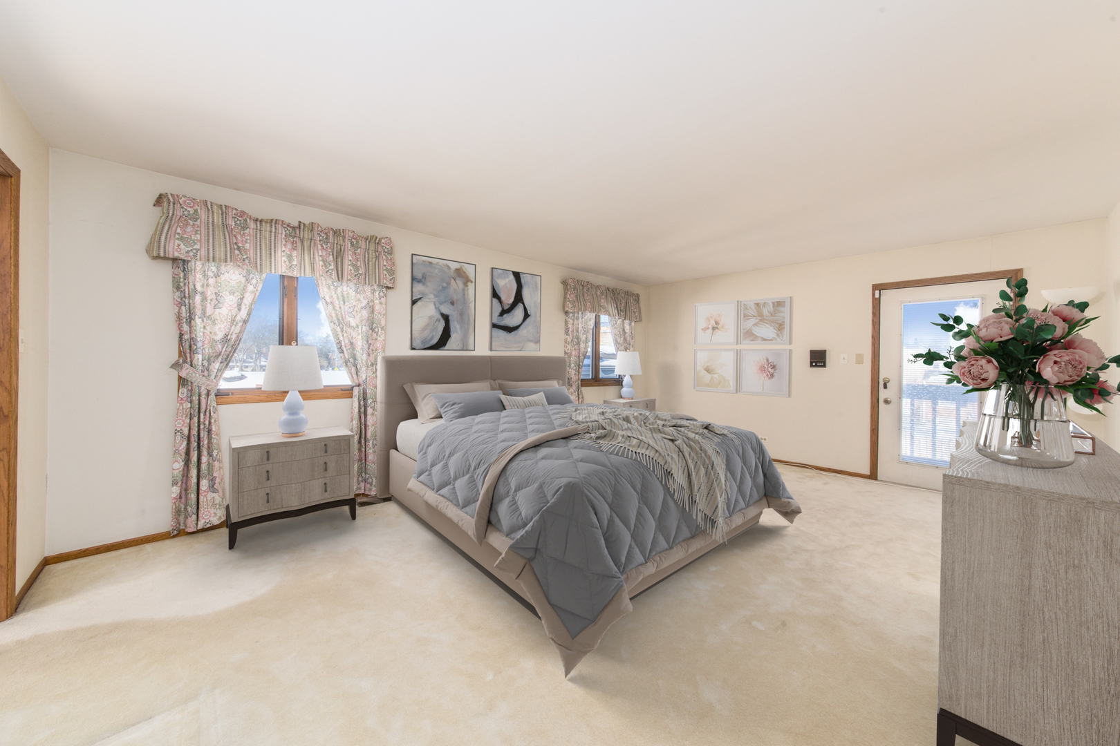 1414 West Talcott Road Park Ridge, IL 60068 - Photo 13 of 41 a bedroom with a bed and a couch