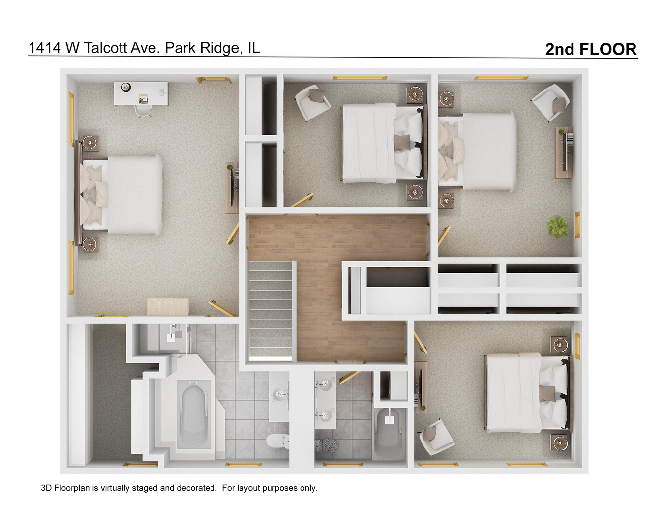 1414 West Talcott Road Park Ridge, IL 60068 - Photo 5 of 41 a black and white photo of a kitchen