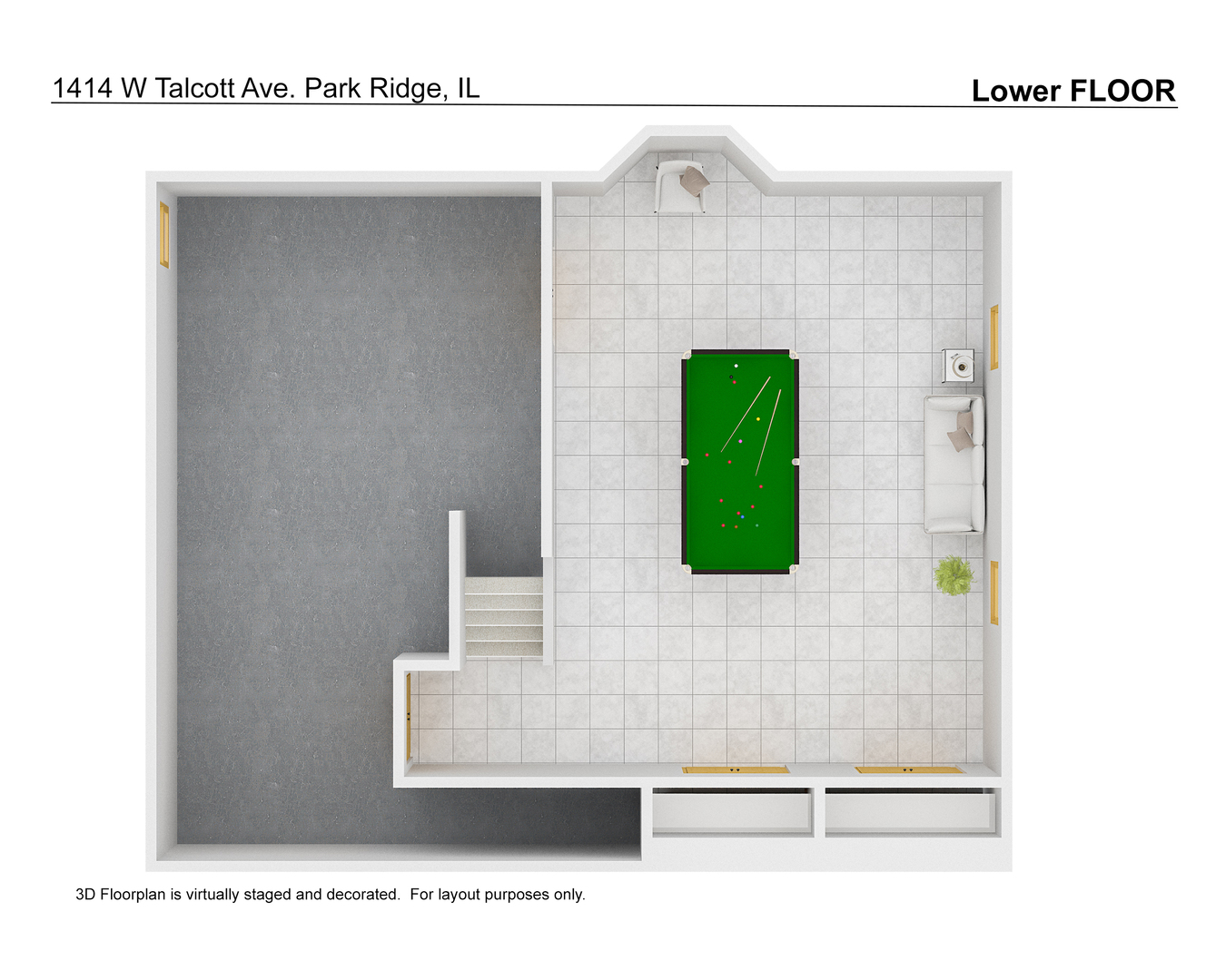1414 West Talcott Road Park Ridge, IL 60068 - Photo 7 of 41 a bathroom with a sink