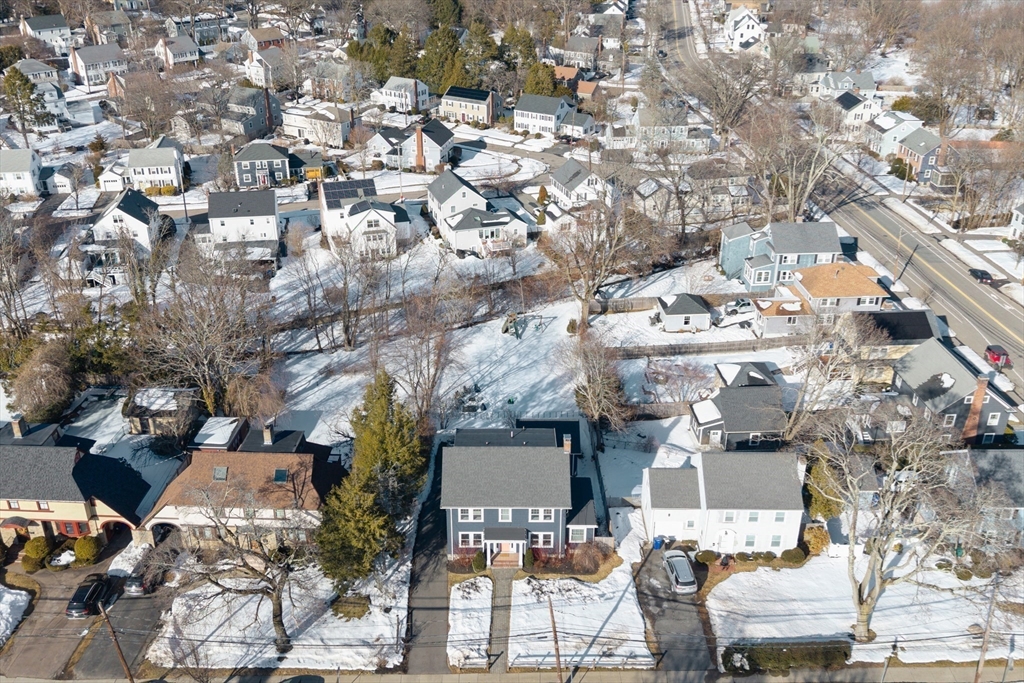 424 Brook Road Milton, MA 02186 - Photo 34 of 41 an aerial view of residential houses with outdoor space