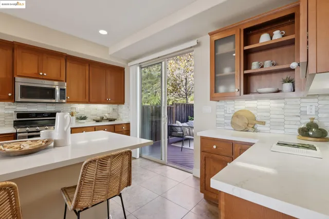 a kitchen with a stove a sink and a microwave