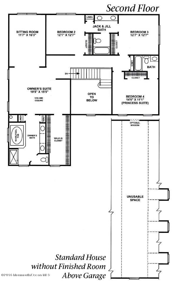 37 Great Bridge Road Freehold, NJ 07728 - Photo 34 of 34 0 - Floor Plan Second - 3