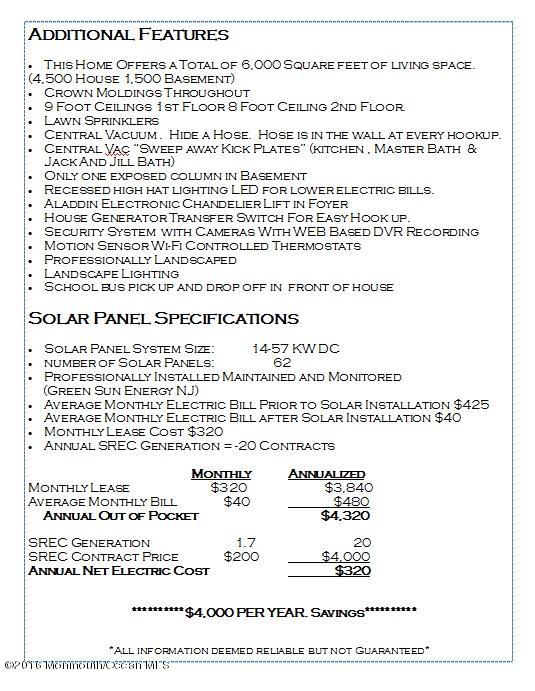 37 Great Bridge Road Freehold, NJ 07728 - Photo 31 of 34 0 - Additional Features - Solar
