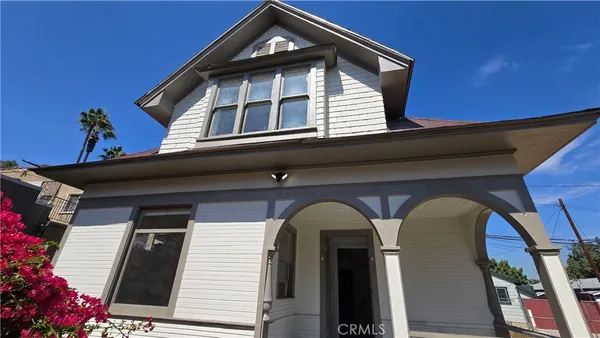 a front view of a house