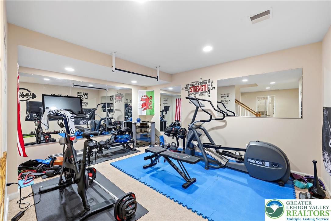 130 Lower Way Road Easton, PA 18045 - Photo 39 of 56 a view of a room with gym equipment