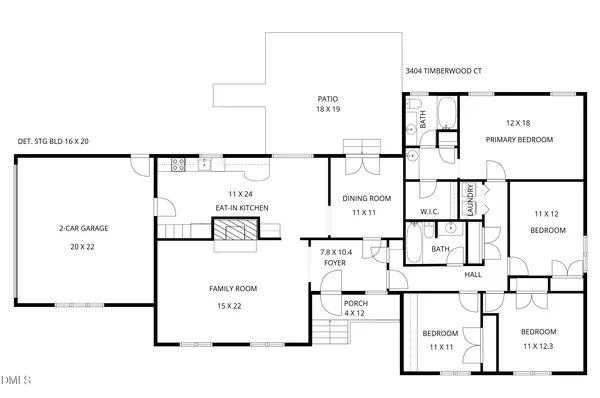$575,000 | 3404 Timberwood Court, Raleigh, NC 27606