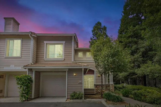 front view of a house and a yard