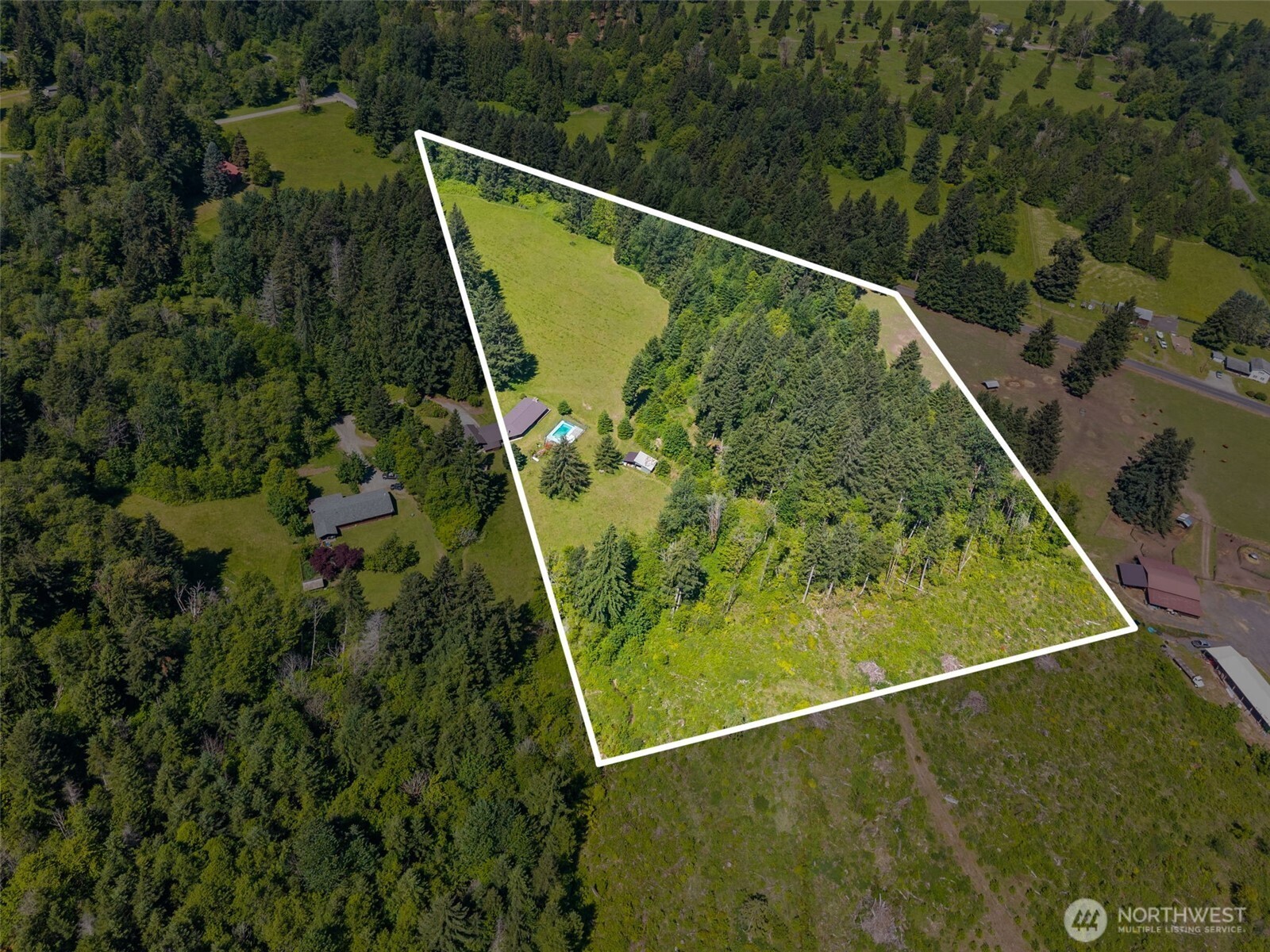 155 Bonell Road Randle, WA 98377 - Photo 13 of 38 a view of a backyard