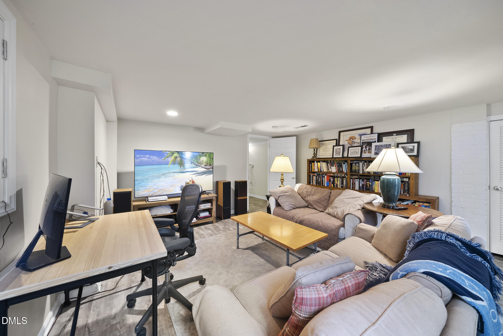 1108 Brooks Avenue Raleigh, NC 27607 - Photo 26 of 35 a living room with furniture kitchen view and a large window